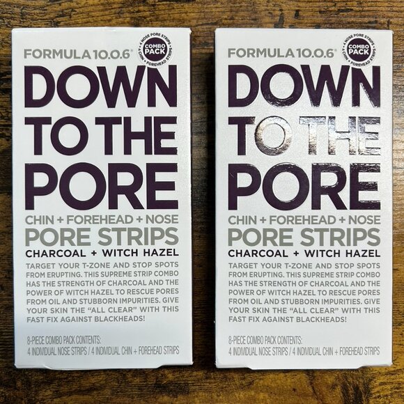 Down To The Pore Chin + Forehead + Nose Pore Strips | Charcoal + Witch Hazel - Picture 2 of 3